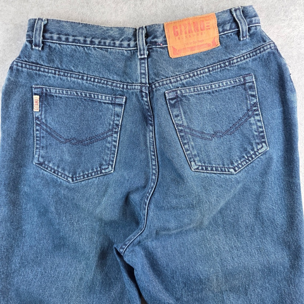 Gitano Jeans Women 28 Blue High Waisted Mom Jeans Vintage Tapered Leg 90s